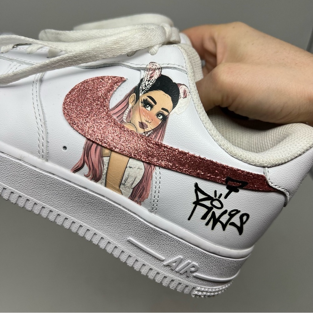 Nike force 1 custom Ariana grande sneakers 7 - Picture 5 of 11